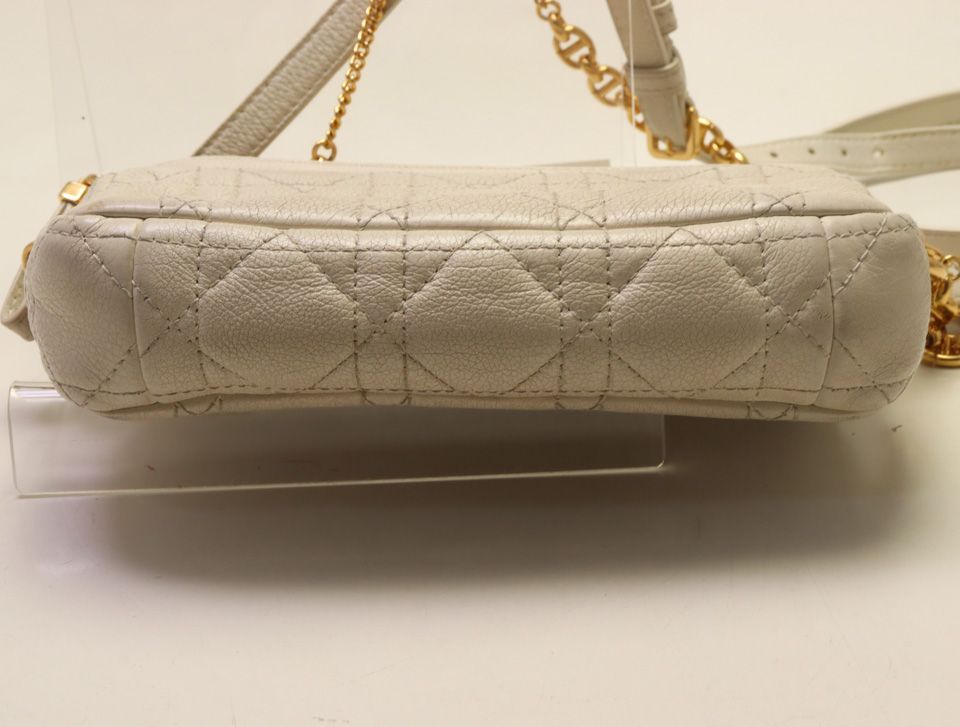 Dior Caro Double Pouch Cannage Shoulder Bag — view 3
