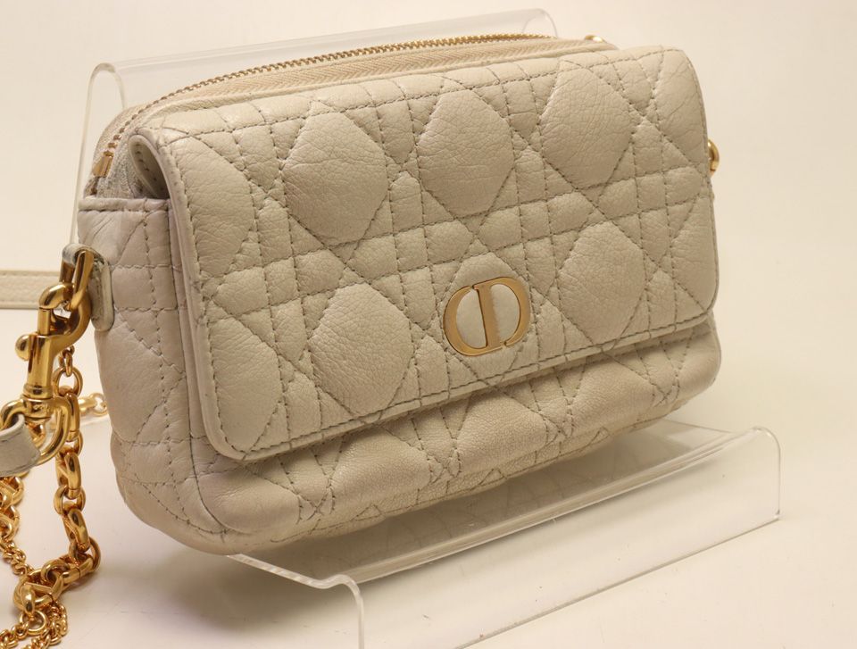 Dior Caro Double Pouch Cannage Shoulder Bag — view 4