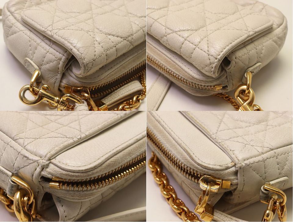 Dior Caro Double Pouch Cannage Shoulder Bag — view 8