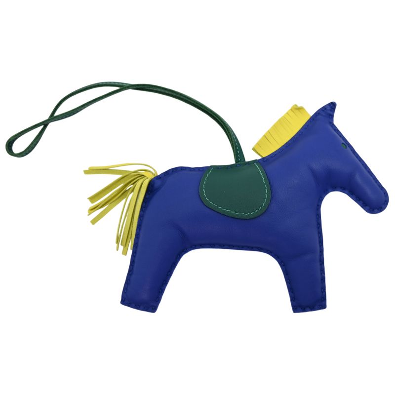 Hermes Charm Keychain Blue — view 2