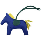 Hermes Charm Keychain Blue