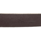 Gucci Belt GG Marmont Canvas Leather Brown Logo Gold — view 5