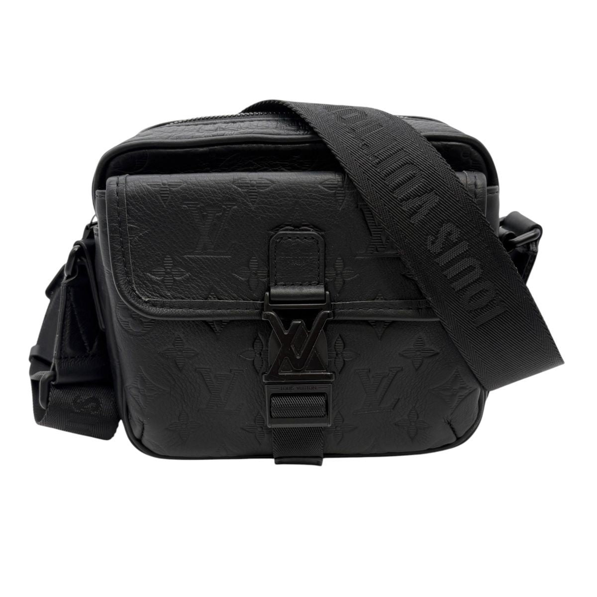 Louis Vuitton Bag Get Away Messenger Shoulder Monogram Shadow Leather Black