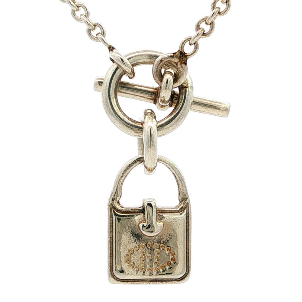 Hermes Amulette Pendant Silver
