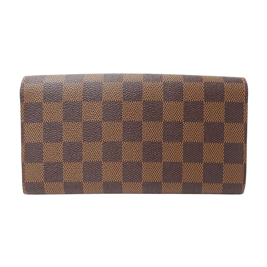 Louis Vuitton Wallet Damier Canvas Portefeuille Sarah Brown Flap Style — view 2