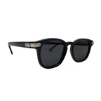 Louis Vuitton Sunglasses Signature Square Round Noir Black Logo Eyewear — view 2