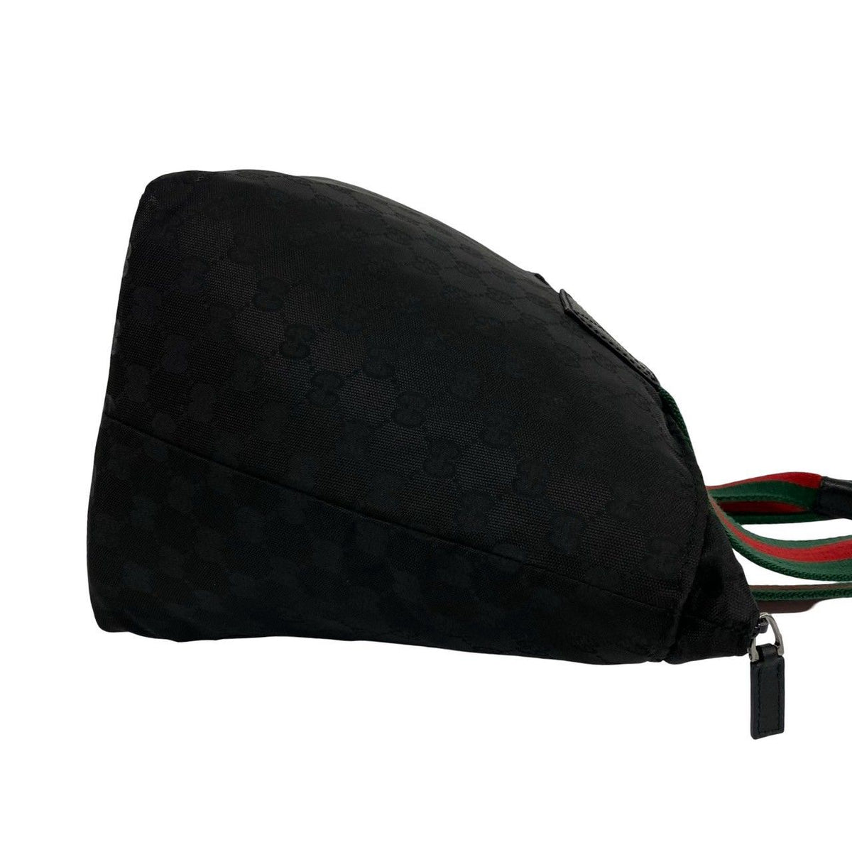 Gucci Sherry Line GG Pattern Logo Nylon Leather Tote Shoulder Bag Black — view 6