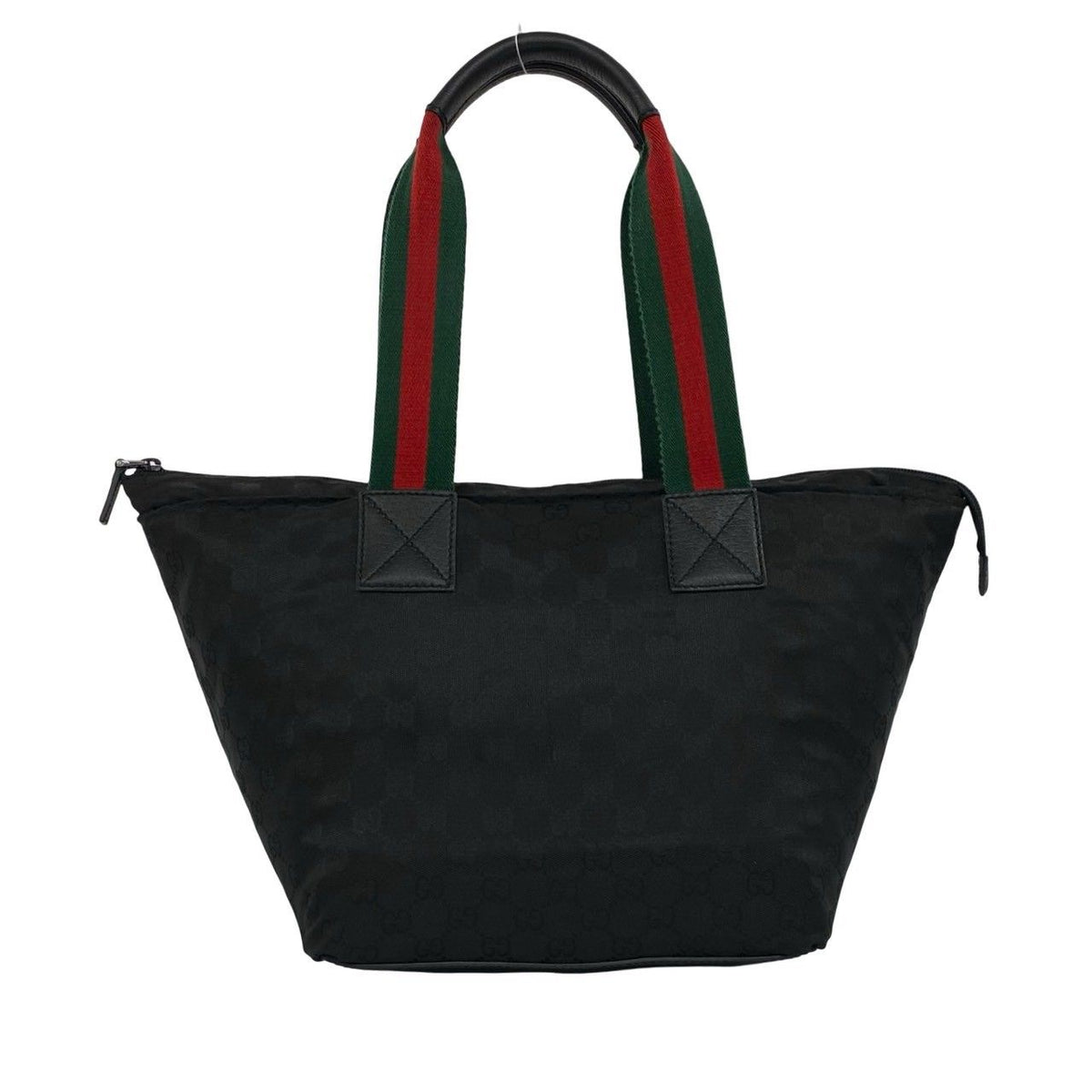 Gucci Sherry Line GG Pattern Logo Nylon Leather Tote Shoulder Bag Black — view 3