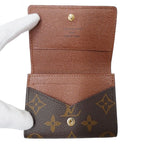 Louis Vuitton Card Case Monogram Canvas Envelope Business Holder Brown Work — view 5
