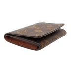 Louis Vuitton Card Case Monogram Canvas Envelope Business Holder Brown Work — view 3
