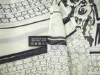 Chanel Shawl Cambon Street Silk Large Scarf CC Logo Print Ivory — view 5