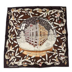 Hermes Scarf Silk Carre 90 Noel Au 24 Faubourg Christmas at No Brown — view 2