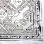 Hermes Carre 140 Mors a Jouets Bandana White Shawl Cashmere Silk Scarf — view 6