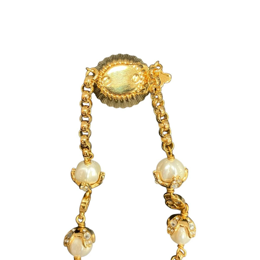 Gucci Double G Necklace 42 Rhinestone — view 4