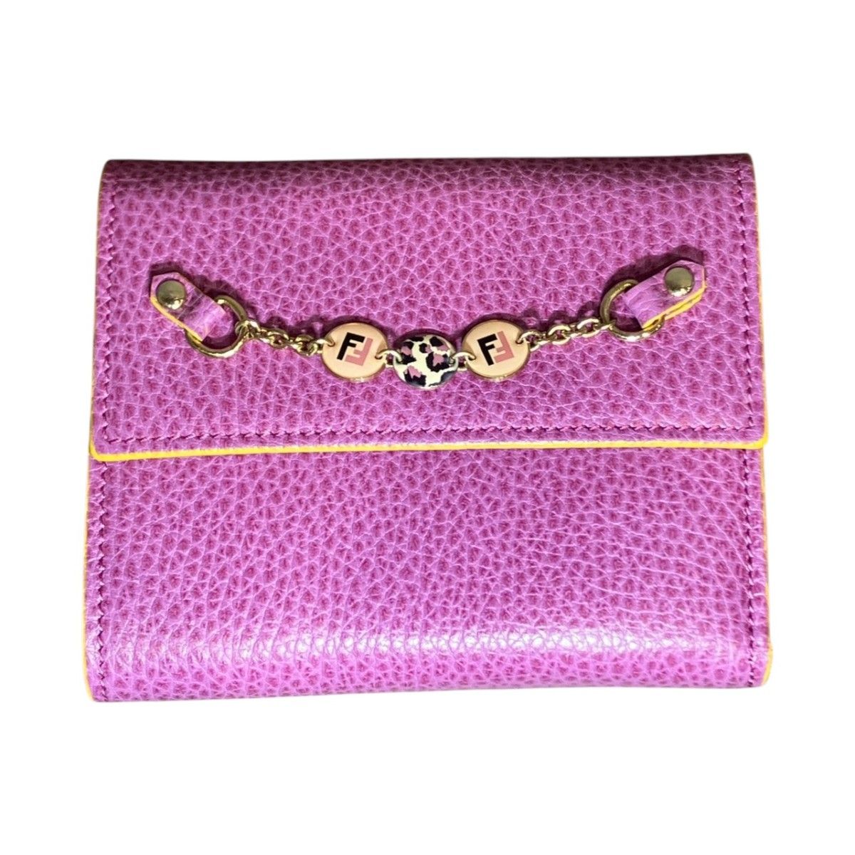 Fendi Trifold Wallet Leather