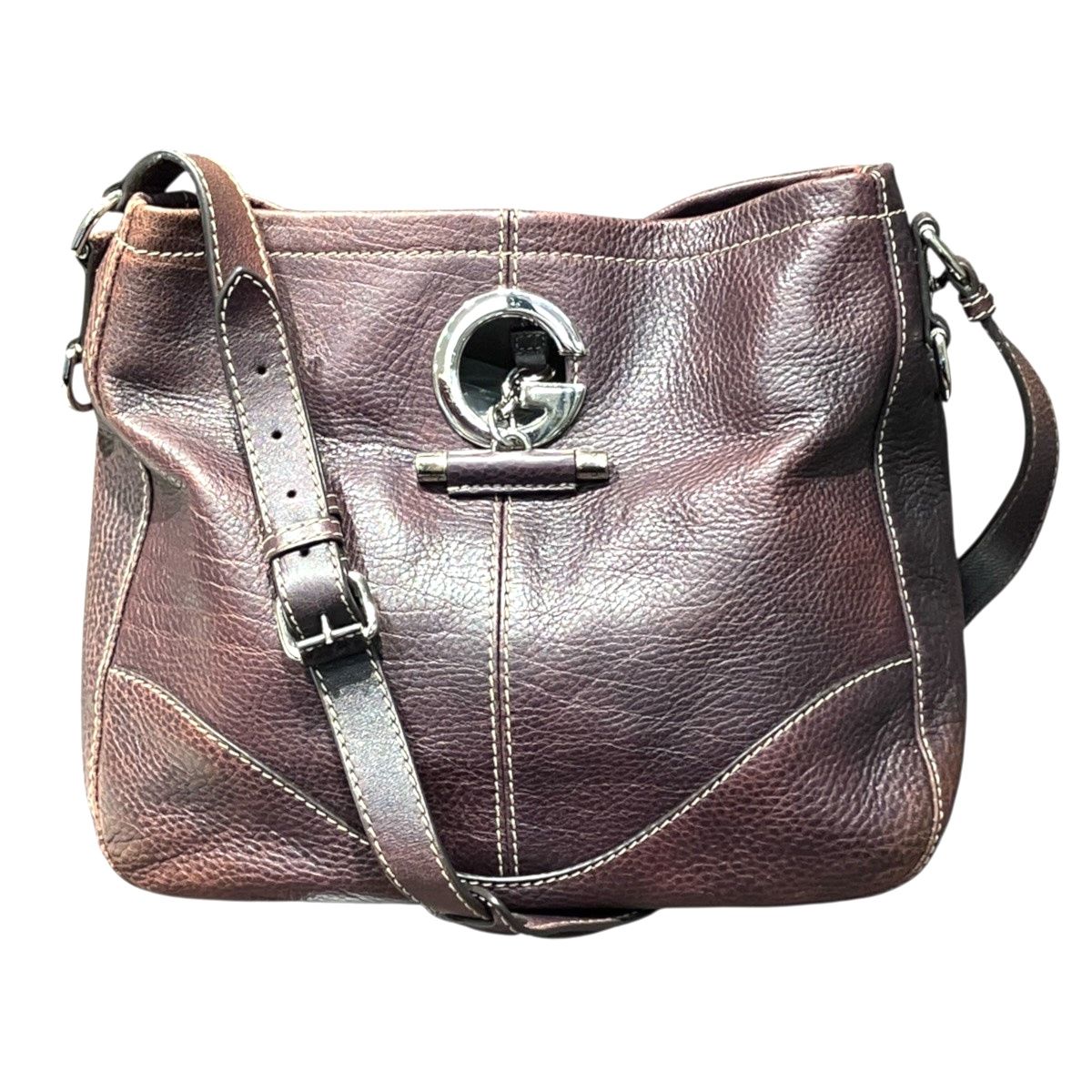 Gucci G Shoulder Bag Leather