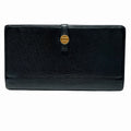 Chanel Coco Buttons Wallet Leather