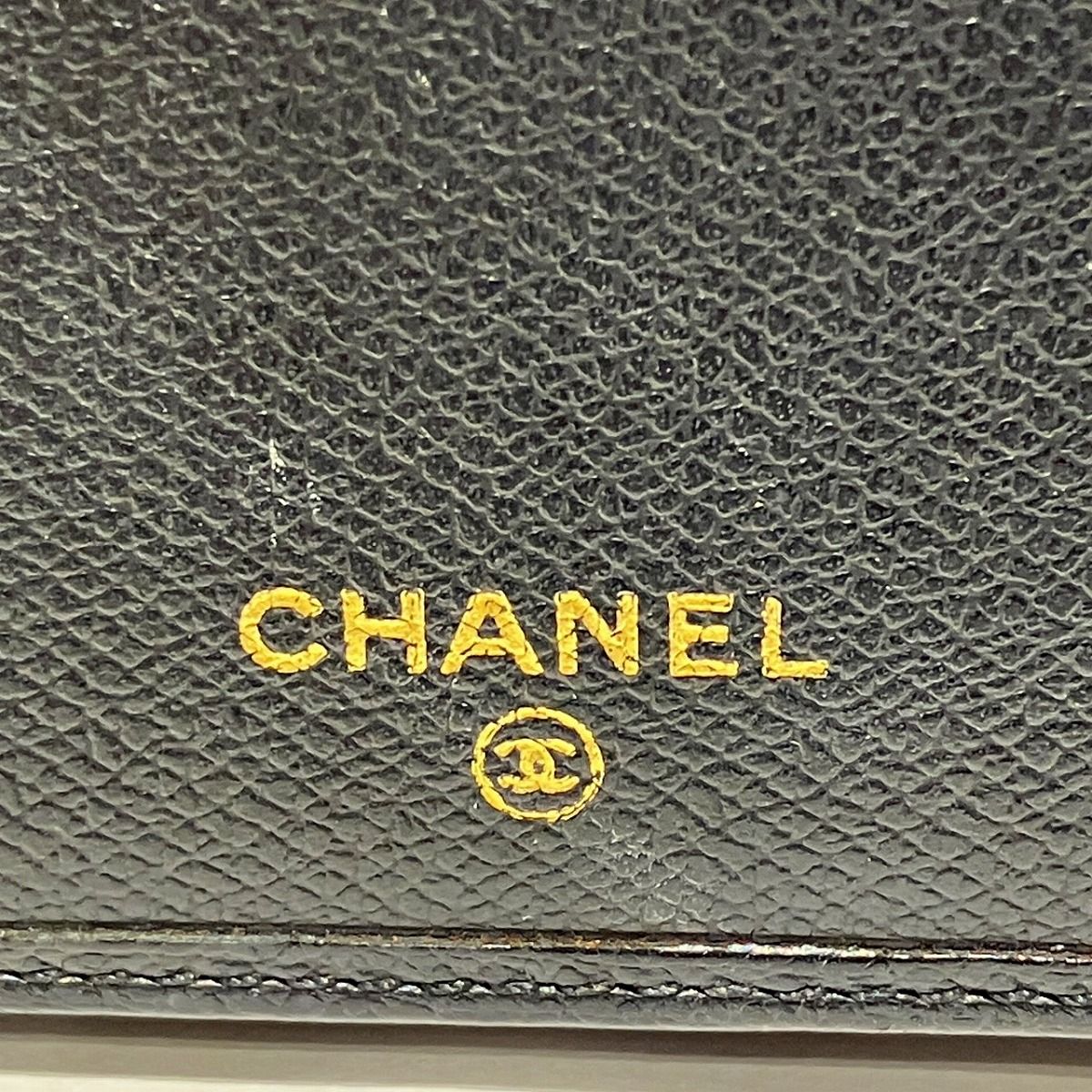 Chanel Coco Buttons Wallet Leather — view 4