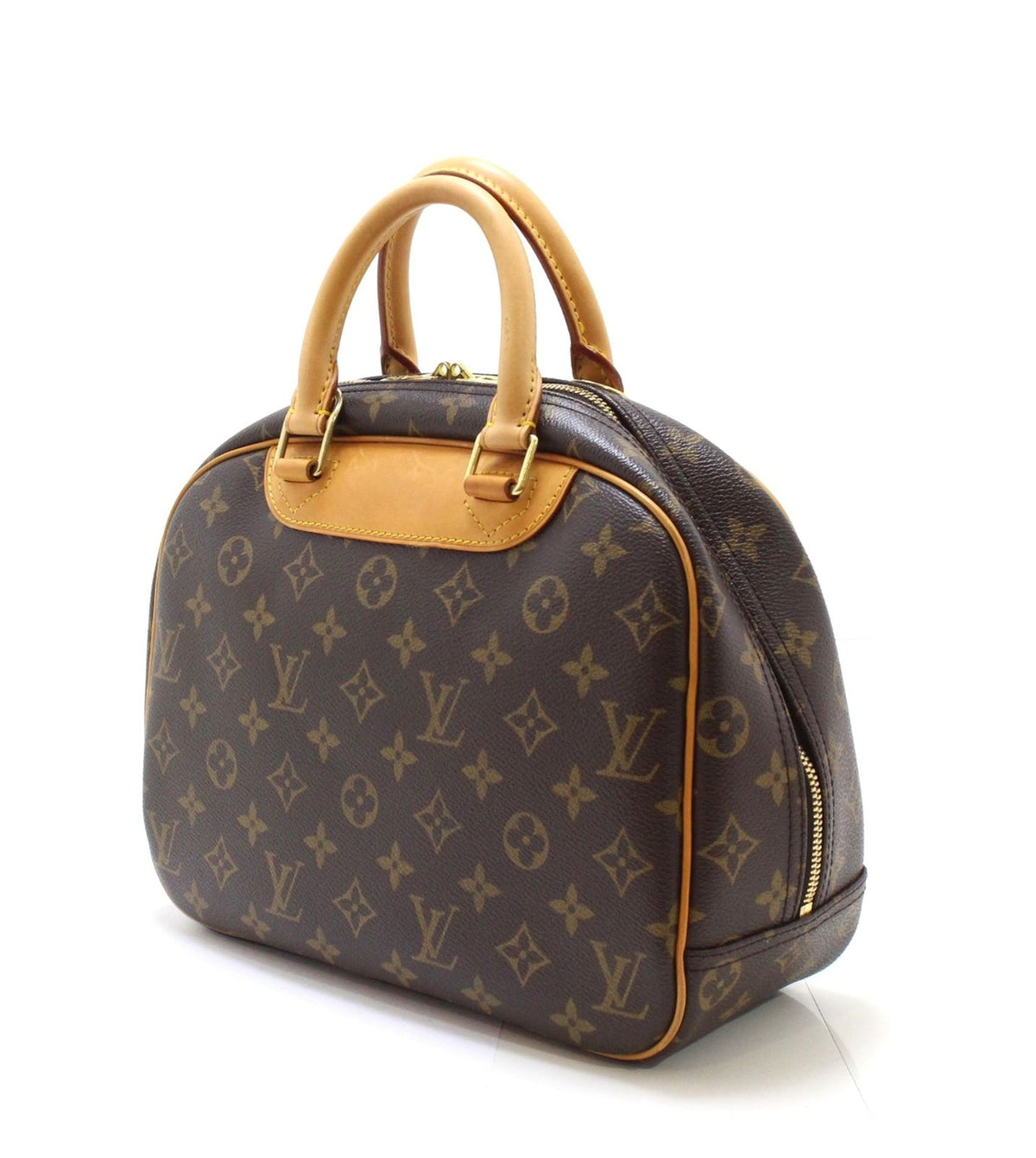 Louis Vuitton Trouville Monogram Handbag Canvas Brown — view 2