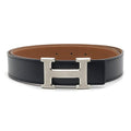 Hermes Constance H Belt Black Brown