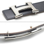 Hermes Constance H Belt Black Brown — view 4