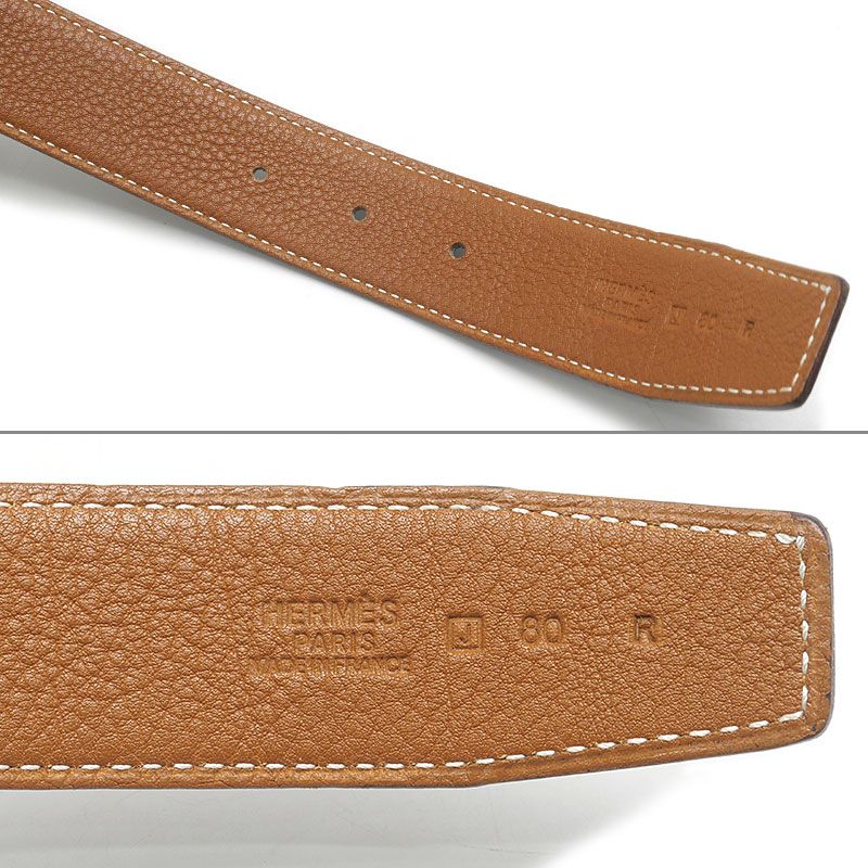 Hermes Constance H Belt Black Brown — view 8