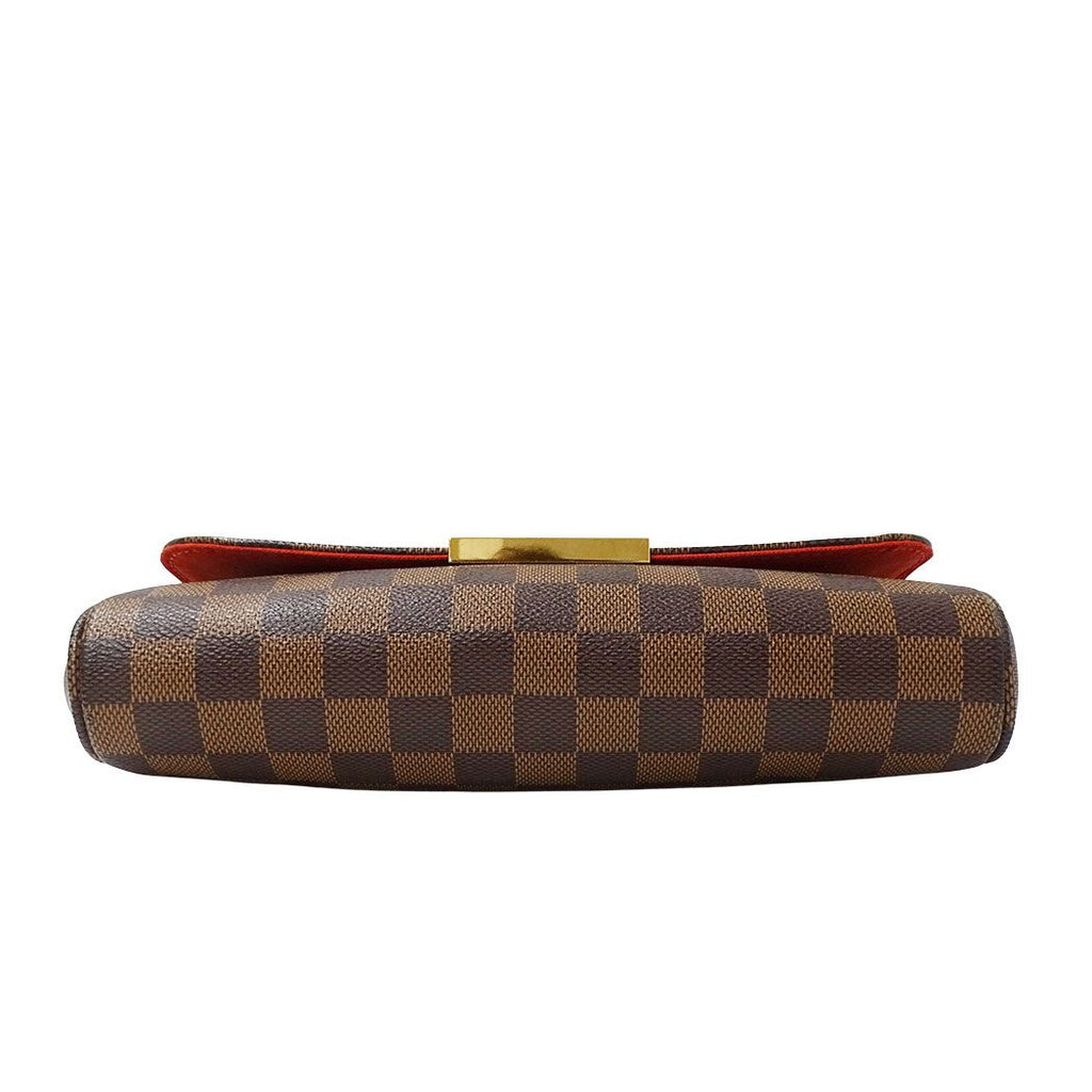 Louis Vuitton 2-Way Shoulder Bag Damier Canvas Favorite MM Brown Handle — view 3