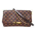 Louis Vuitton 2-Way Shoulder Bag Damier Canvas Favorite MM Brown Handle