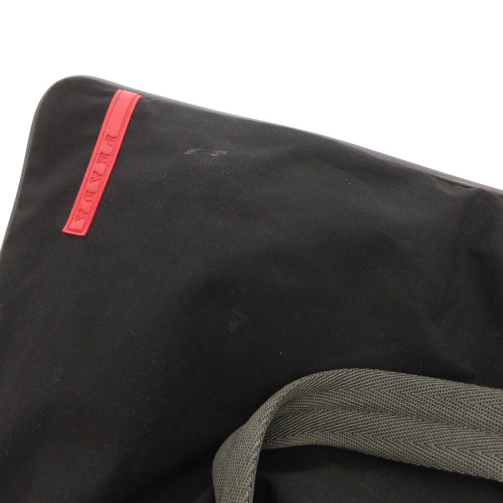 Prada Sport Tote Bag Handle Logo Polyester Black — view 8