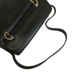 Gucci Vintage Handbag Leather G Logo Gold Black — view 7