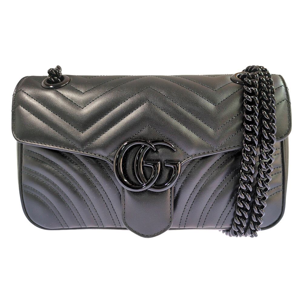 Gucci GG Marmont 2-Way Shoulder Bag Black