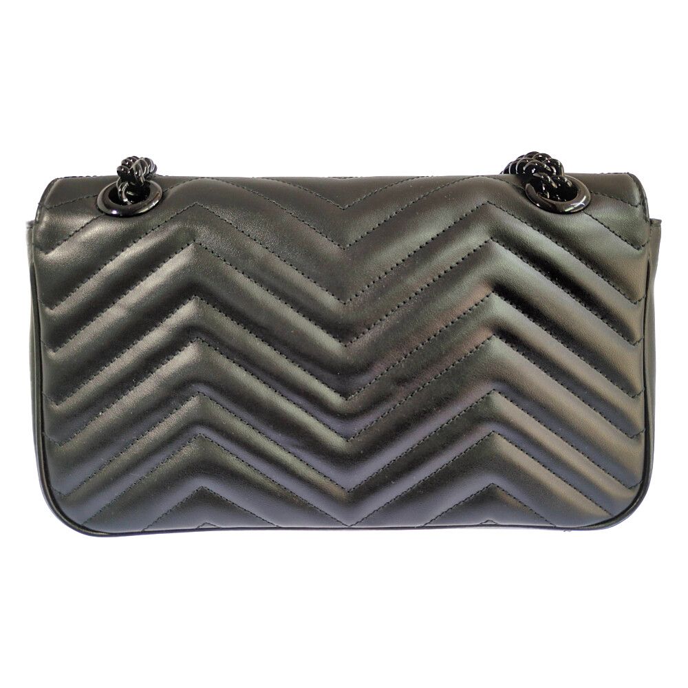 Gucci GG Marmont 2-Way Shoulder Bag Black — view 3