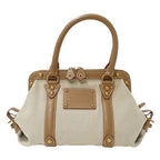 Louis Vuitton Bag Handbag Canvas Toaltrianon Sac Nuit PM Beige Handle