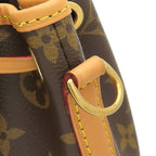 Louis Vuitton 2-Way Nano Noe Monogram Canvas Gold Shoulder Bag Brown — view 6