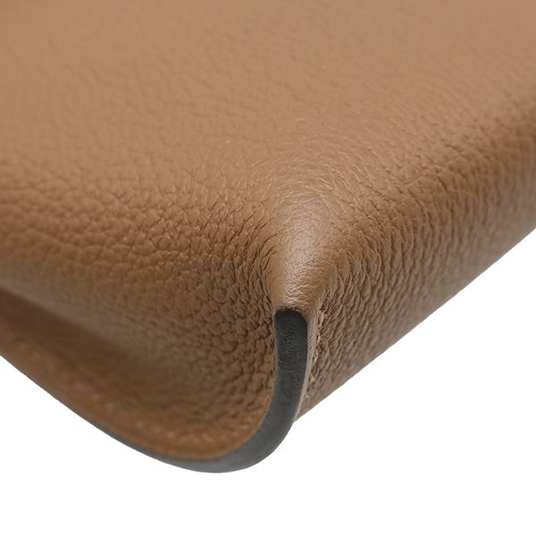 Hermes Shoulder Bag Vide Poche Togo Halzan Silver Brown Crossbody — view 4