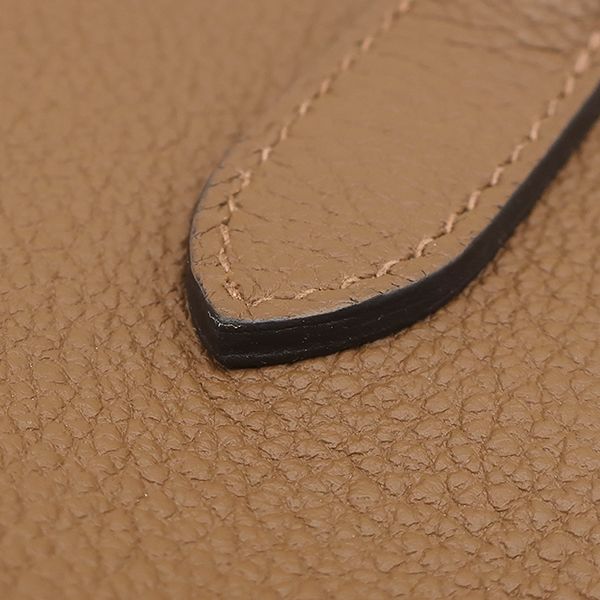 Hermes Shoulder Bag Vide Poche Togo Halzan Silver Brown Crossbody — view 5