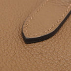 Hermes Shoulder Bag Vide Poche Togo Halzan Silver Brown Crossbody — view 5