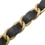 Chanel Shoulder Bag Quilted Small Calfskin Black Matte Gold — view 8