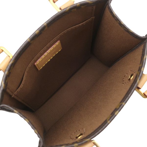 Louis Vuitton 2-Way Bag Petite Sac Plat Monogram Canvas Gold Handbag — view 6