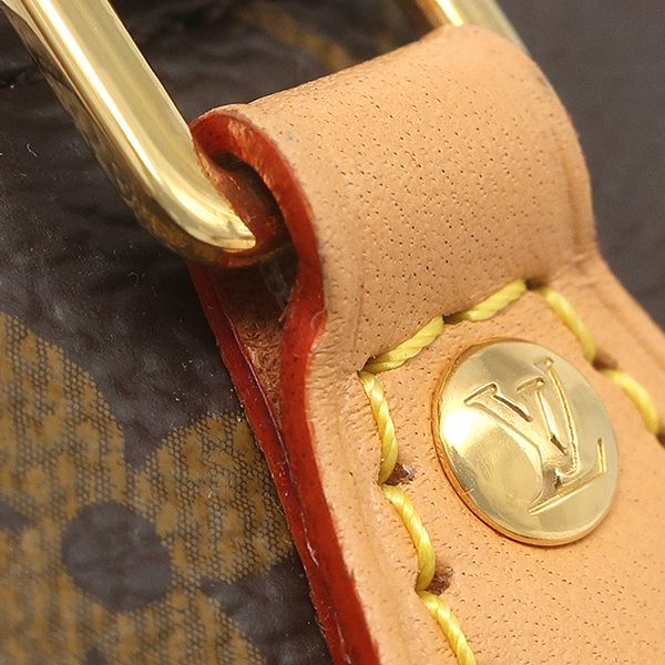 Louis Vuitton 2-Way Bag Petite Sac Plat Monogram Canvas Gold Handbag — view 5