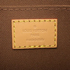 Louis Vuitton 2-Way Bag Petite Sac Plat Monogram Canvas Gold Handbag — view 7