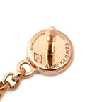 Hermes Earrings Gambade H Rose Gold Pink Diamond Drop Swing — view 6