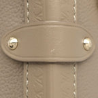 Louis Vuitton 2-Way Bag Side Trunk MM Grain Calf Leather Taupe Gold Handbag — view 7