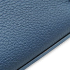 Louis Vuitton Clutch LV Aerogram Pochette iPad Grain Calf Leather Blue Silver — view 6