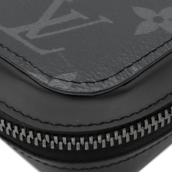 Louis Vuitton Wallet Zippy XL Monogram Eclipse Gunmetal Black Zip Around Travel — view 4