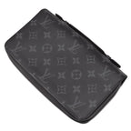 Louis Vuitton Wallet Zippy XL Monogram Eclipse Gunmetal Black Zip Around Travel — view 2