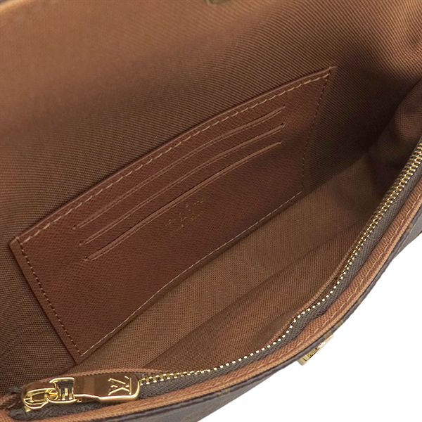 Louis Vuitton 2-Way Wallet on Chain Ivy Monogram Canvas Gold Brown Shoulder Bag — view 6