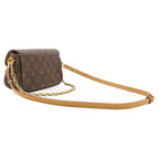 Louis Vuitton 2-Way Wallet on Chain Ivy Monogram Canvas Gold Brown Shoulder Bag — view 2