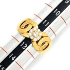 Celine Ring Diamond Logo Circle Yellow Gold 18k — view 8