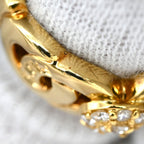 Celine Ring Diamond Logo Circle Yellow Gold 18k — view 3